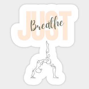 Just Breathe Shirt, Hope Shirt, Motivational Positive Shirt, Positive Tee, Brunch Shirt, Meditation Gift, Yoga Sticker